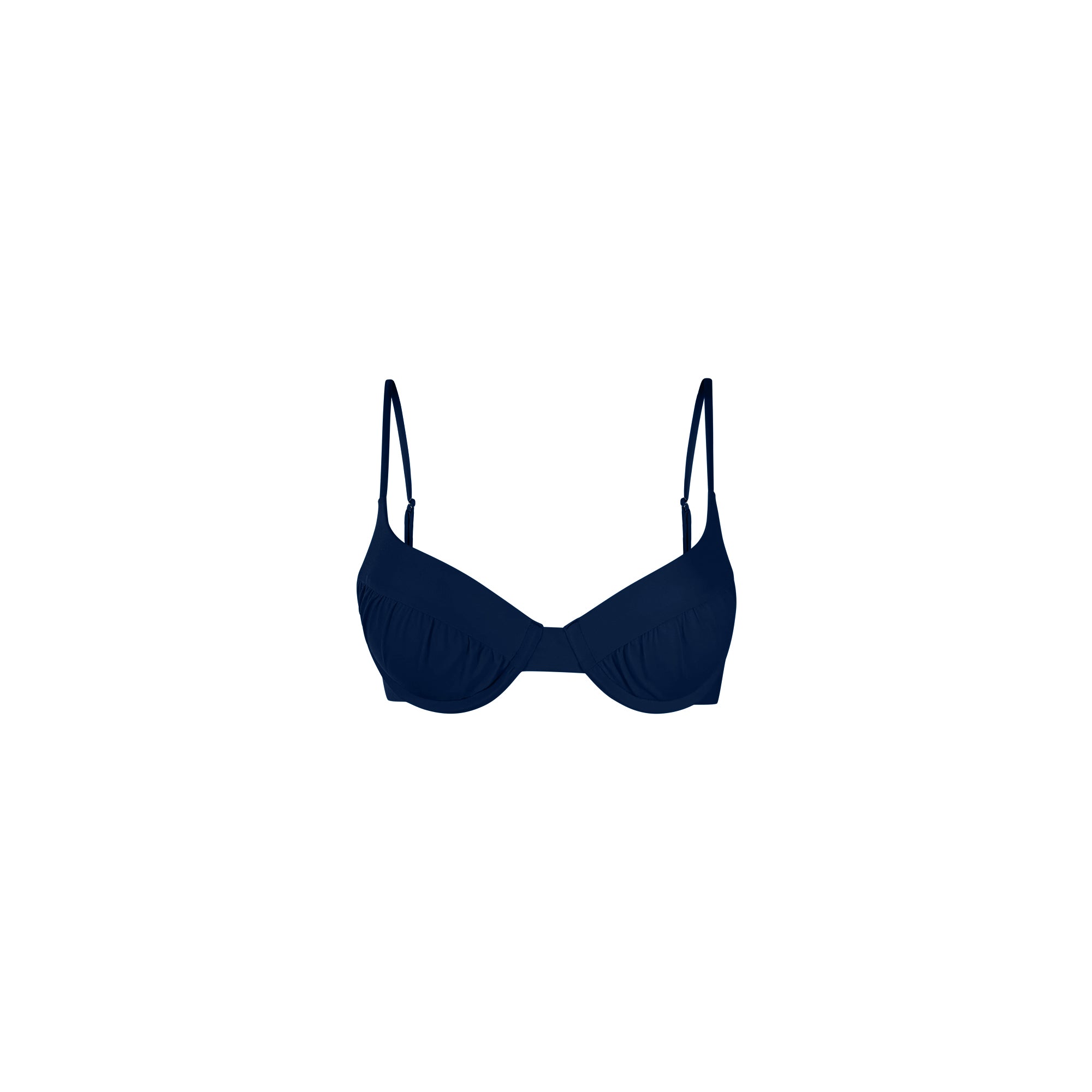 Padded Underwire Bikini Top-Midnight Noir