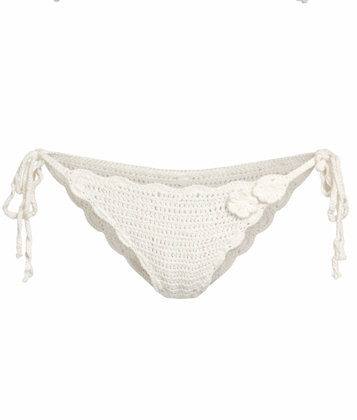 La Mer Embroidered Bikini Bottom