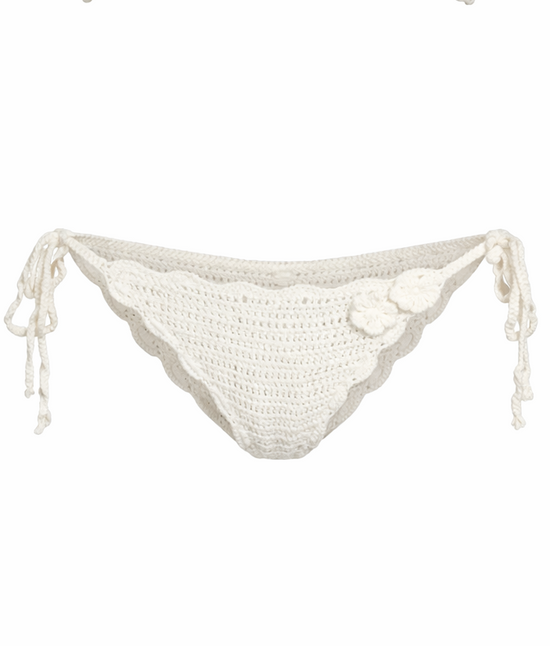 La Mer Embroidered Bikini Bottom